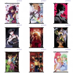 11 Styles 2 Sizes Yu Yu Hakusho Wallscrolls Waterproof Anime Wall Scroll