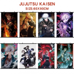 17 Styles Jujutsu Kaisen Anime Wall Scroll Wallscrolls（60*90cm)）