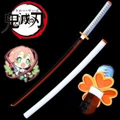 鬼灭之刃 日轮刀甘露寺蜜璃恋柱刀剑动漫表演武器COS道具未开刃
