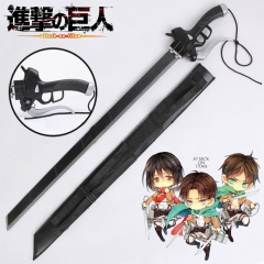 93CM Attack on Titan/Shingeki No Kyojin Eren Jaeger Cosplay Anime Steel Sword Weapon