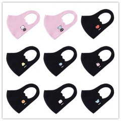 28 Styles K-POP BTS Bulletproof Boy Scouts Cartoon Character Pattern Anime Dust Mask