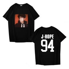 防弹少年团J-HOPE 头像同款短袖T恤粉丝周边短袖T恤男女上衣