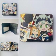 Black Clover Cartoon Coin Purse Anime Short Wallet
