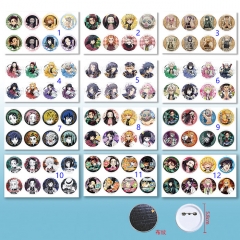 8个一套5.8CM 12款鬼灭之刃58mm8个装布纹胸针一包 加款