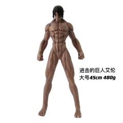 进击的巨人大号肌肉艾伦巨人化自由之翼动漫桌面手办摆件公仔模型