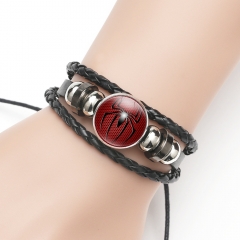16 Styles Spider Man Cartoon Multilayer PU Anime Bracelet