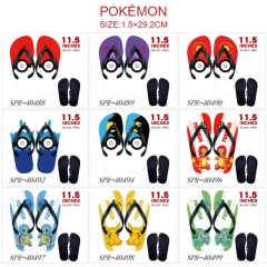 12 Styles Pokemon Summer Beach Anime Flip Flops Slipper