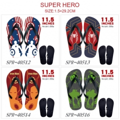 8 Styles Marvel Captain America/Deadpool/Batman/Superman/Wonder Woman/Spider Man Flip Flops Slipper