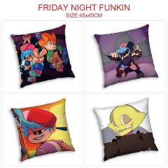 4 Styles Friday Night Funkin Cartoon Pattern Anime Pillow (45*45CM)