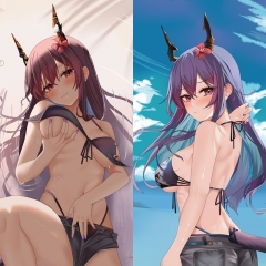(40*70cm) Arknights Sexy Girl Body Pillow Pattern Cartoon Character Bolster Body Anime Pillow