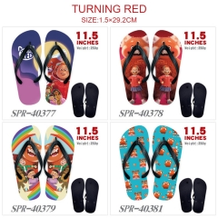 5 Styles Turning Red Summer Beach Anime Flip Flops Slipper