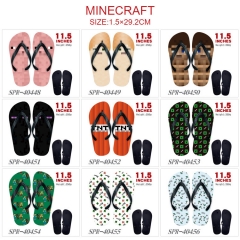 9 Styles Minecraft Summer Beach Anime Flip Flops Slipper