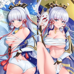 (40*70cm) Genshin Impact Sexy Girl Body Pillow Pattern Cartoon Character Bolster Body Anime Pillow