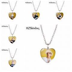 8 Styles K-POP BTS Bulletproof Boy Scouts Cartoon Anime Necklace