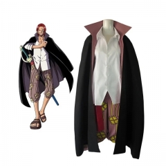 海贼王红发香克斯cos服 动漫One Piece cosplay服装工厂现货