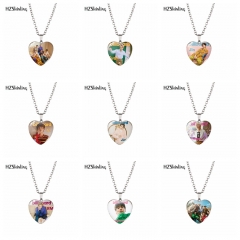 10 Styles K-POP BTS Bulletproof Boy Scouts Cartoon Anime Necklace