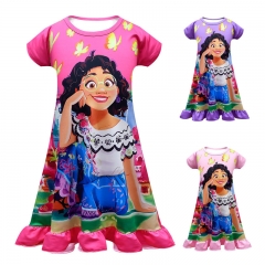 3 Colors Encanto Canvas Cosplay Nightgown Costume Pajamas/Pyjamas For Children
