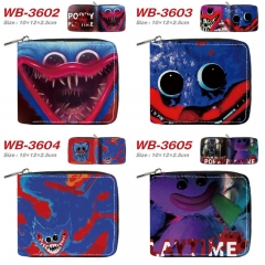 6 Styles Poppy Playtime Cartoon Short Coin Purse Anime Wallet
