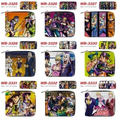 15 Styles JoJo's Bizarre Adventure Cartoon Short Coin Purse Anime Wallet