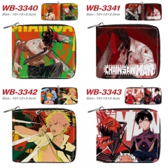 7 Styles Chainsaw Man Cartoon Short Coin Purse Anime Wallet