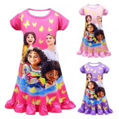 3 Colors Encanto Canvas Cosplay Nightgown Costume Pajamas/Pyjamas For Children