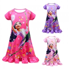 3 Colors Encanto Canvas Cosplay Nightgown Costume Pajamas/Pyjamas For Children