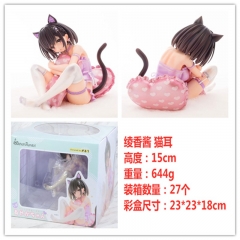 Bishop's Rondo 绫香酱 猫耳 手办，一件27个，高约15cm，外盒尺寸23X23X18cm