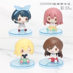 5.6CM 4PCS/SET Rented Girlfriend Cartoon Character Collection Model Toy Anime PVC Figure