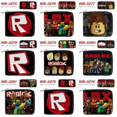 7 Styles Roblox Cartoon Short Coin Purse Anime Wallet