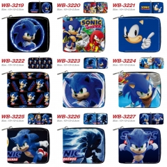 14 Styles Sonic the Hedgehog Cartoon Short Coin Purse Anime Wallet