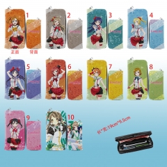 10 Styles Lovelive Cartoon Character Anime PU Zipper Wallet Purse