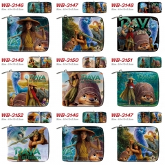 7 Styles Raya and The Last Dragon Cartoon Short Coin Purse Anime Wallet