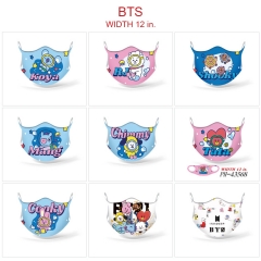 10 Styles BT21 K-POP BTS Bulletproof Boy Scouts Cartoon Mask