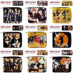 9 Styles Haikyuu Cartoon Short Coin Purse Anime Wallet