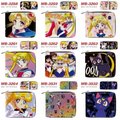 16 Styles Pretty Soldier Sailor Moon Cartoon Short Coin Purse Anime Wallet