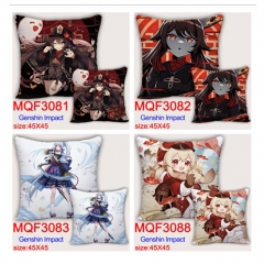 35 Styles Genshin Impact Cartoon Pattern Anime Pillow (45*45cm)