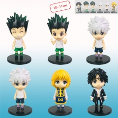 6pcs/set HUNTER×HUNTER 1 Generation Cosplay Cartoon Character Model Toy Anime PVC Figure