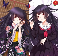 (40*70cm) 2 Styles Jigoku Shoujo Sexy Girl Body Pillow Pattern Cartoon Character Bolster Body Anime Pillow