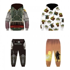 12 Styles Star War Cosplay 3D Anime Cosplay Hooded Hoodie For Children
