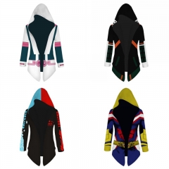 5 Styles My Hero Academia Cosplay 3D Anime Cosplay Cloak Coat