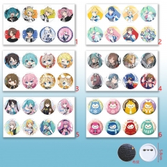 8个一套5.8CM 6款初音未来58mm8个装布纹胸针
