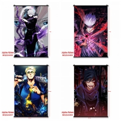 (60*90cm) 6 Styles Jujutsu Kaisen Cosplay Cartoon Wall Scrolls Anime Wallscrolls