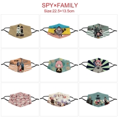 11 Styles SPY×FAMILY Cartoon Color Printing Anime Mask
