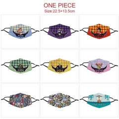 12 Styles One Piece Cartoon Color Printing Anime Mask