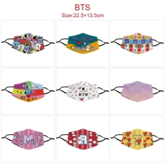 14 Styles K-POP BTS Bulletproof Boy Scouts Cartoon Color Printing Anime Mask
