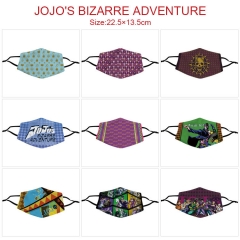 9 Styles JoJo's Bizarre Adventure Cartoon Color Printing Anime Mask