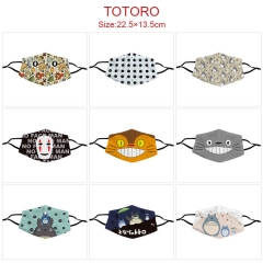 9 Styles My Neighbor Totoro Cartoon Color Printing Anime Mask