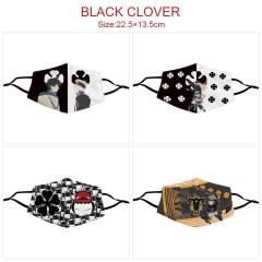 7 Styles Black Cover Cartoon Color Printing Anime Mask