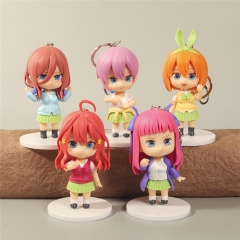 5款五等分的花嫁钥匙扣挂件 中野一花二乃三玖四叶五月公仔挂饰