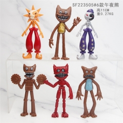 6PCS/SET Five Nights at Freddy's Anime Anime Ballora Funtime Freddy PVC Figure（set) 11cm
